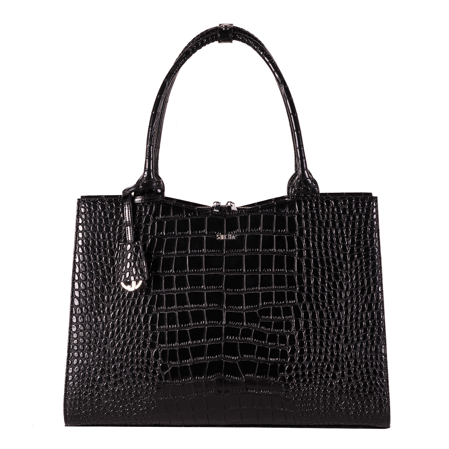 Business Bag crocodile 15.6" laptop bag for women -Black
