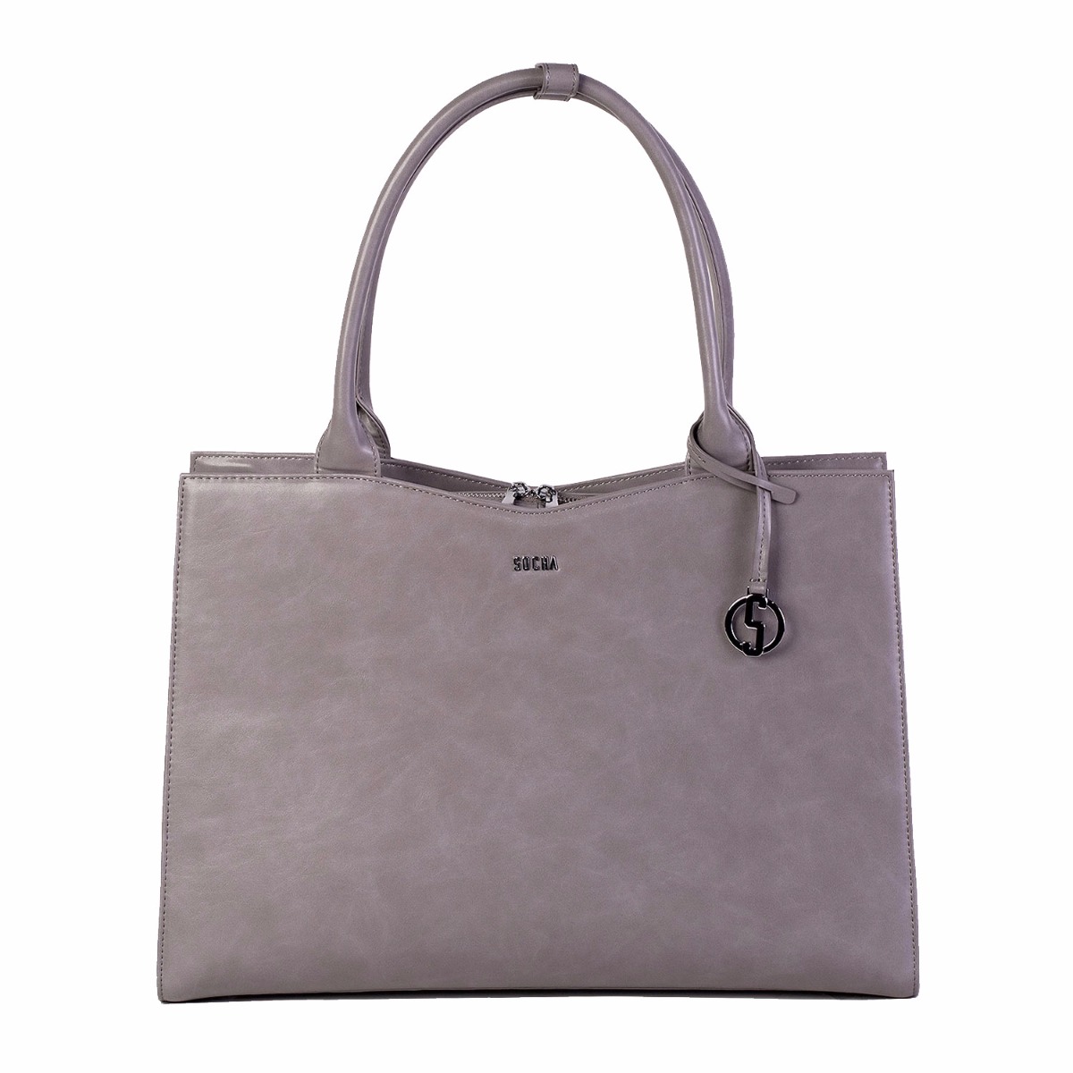 Socha Straight Line Business bag Mud, Laptop Bag 15.6" for women