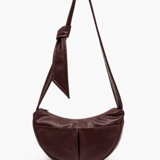 Large Banana Bag Deep Burgundy