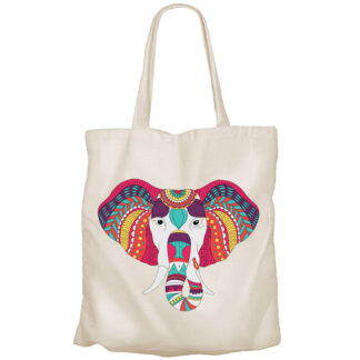 Recycled Cotton Tote Bag - Elephant
