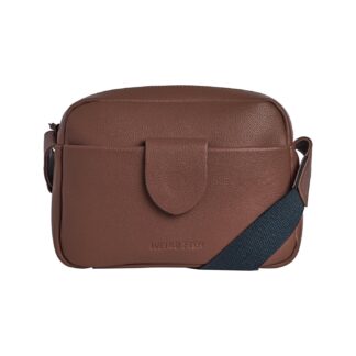Weird Fish Dion Cross Body Bag Bitter Chocolate Size ONE
