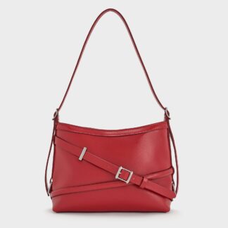 Charles & Keith - Bryna Buckled-Strap Crossbody Bag