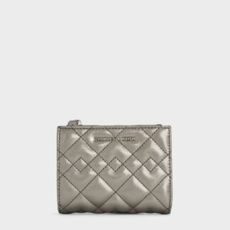 Charles & Keith - Duo Metallic Quilted Small Wallet