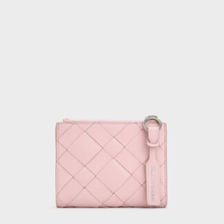 Charles & Keith - Ivette Woven Top-Zip Small Wallet