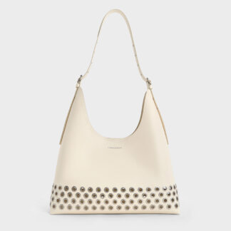 Charles & Keith - Liv Grommet Hobo Bag