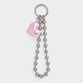 Charles & Keith - Metallic Heart Beaded Charm