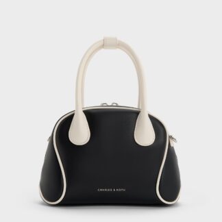 Charles & Keith - Nelly Two-Tone Bowling Bag