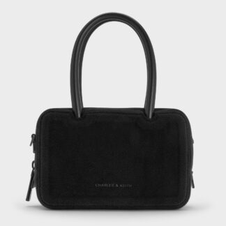Charles & Keith - Perline Boxy Top Handle Bag With Floral Charms