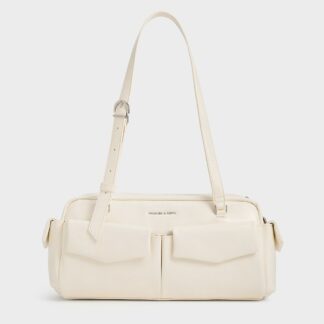 Charles & Keith - Rachel Elongated Multi-Pocket Shoulder Bag