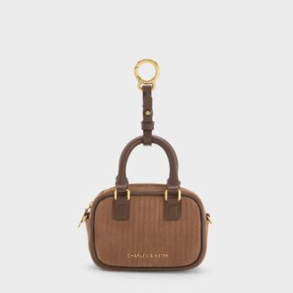 Charles & Keith - Sianna Corduroy Bowling-Bag Charm