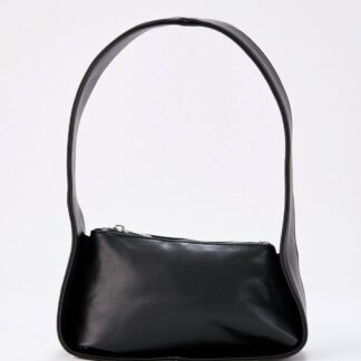 Belissh Women's Asymmetric Baguette Bag in Black