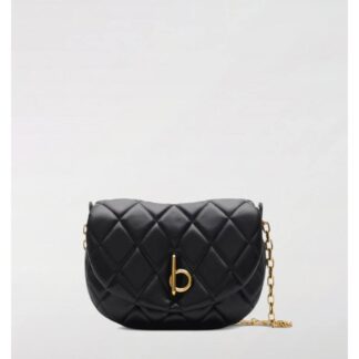 Burberry Women's Quilted Leather Crossbody Bag in Black