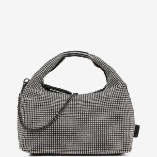 Debenhams Women's Mel Top Zip Hobo Silver Bag