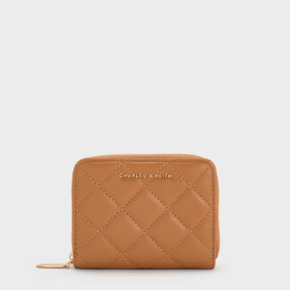 Charles & Keith - Alva Quilted Zip-Around Wallet