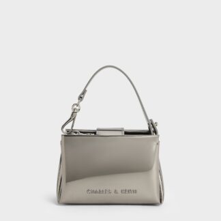 Charles & Keith - Bosie Metallic Top Handle Pouch