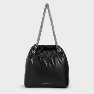 Charles & Keith - Caia Chain-Handle Tote Bag