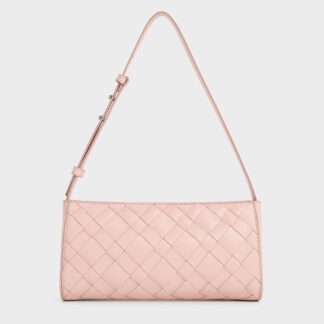 Charles & Keith - Ivette Woven Elongated Shoulder Bag