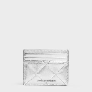 Charles & Keith - Janie Metallic Quilted Card Holder