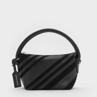 Charles & Keith - Zeya Recycled Suede Top Handle Bag