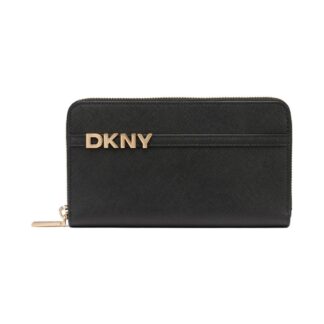 Debenhams Women's AVRIL ZIP AROUND WALLET BLACK/GOLD in Black