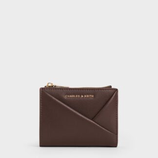 Charles & Keith - Midori Geometric Top-Zip Wallet