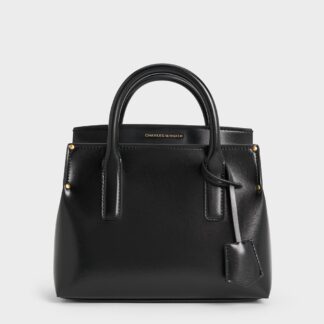 Charles & Keith - Rene Structured Top Handle Bag