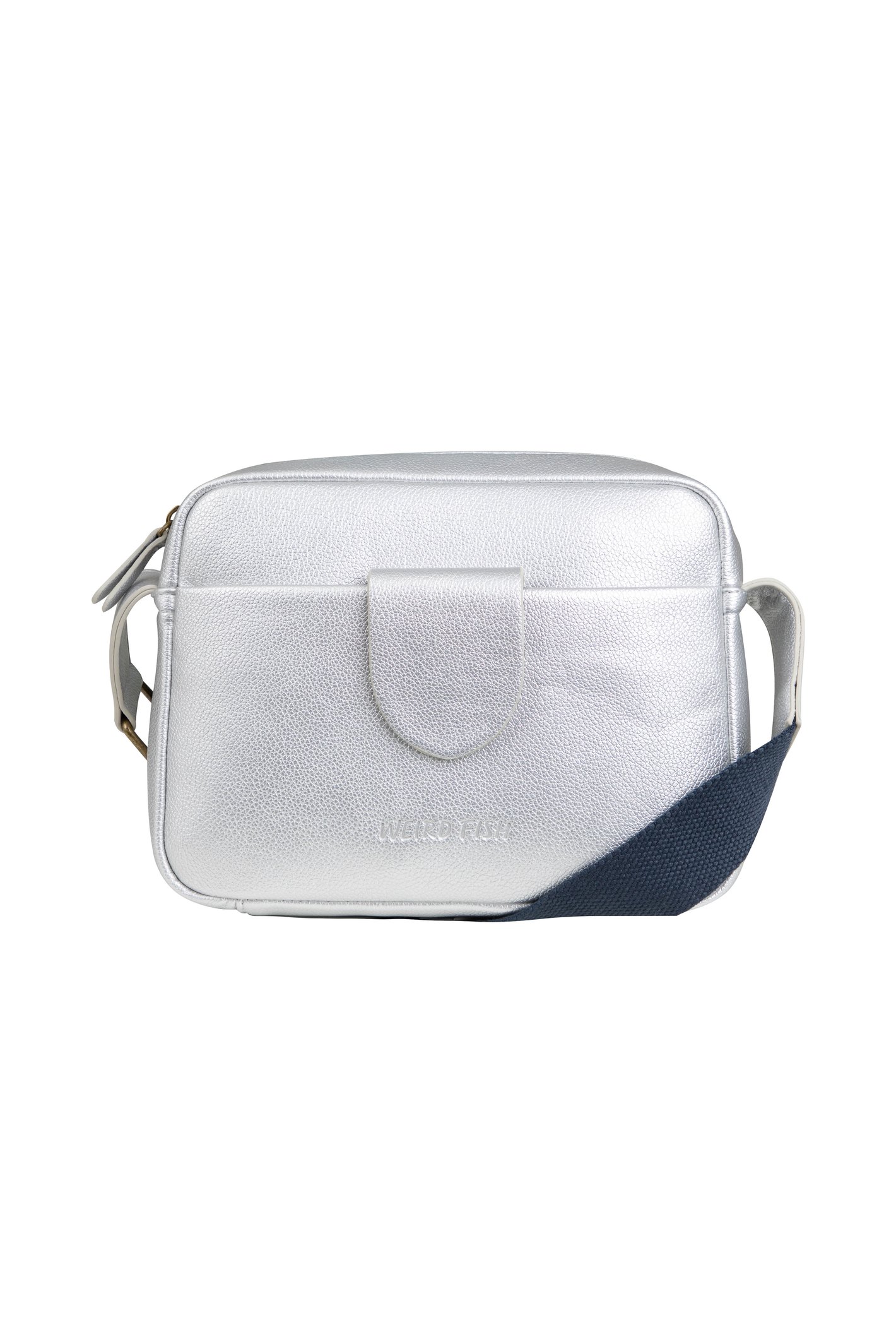 Weird Fish Dion Cross Body Bag Silver Size ONE