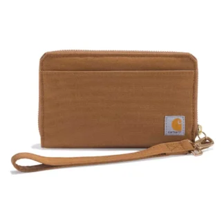 Carhartt Nylon Duck Lay Flat Woman Wallet Brown Women
