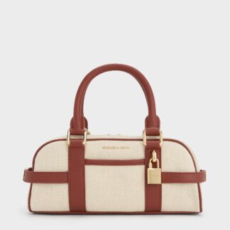 Charles & Keith - Scottie Canvas Bowling Bag
