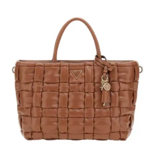 Guess Marion Satchel Bag Brown