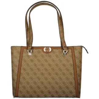 Guess Orlina Logo Noel Shopper Bag Brown