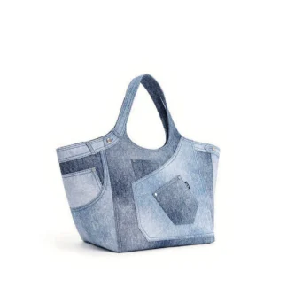 Jw Pei Alaia Denim Tote Bag Blue