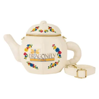 Loungefly Dragonfly Inn Teapot Shape Shoulder Bag Beige