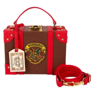 Loungefly Hogwarts Express Suitcase Shoulder Bag Red