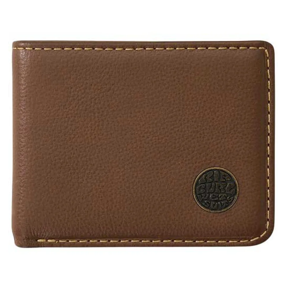 Rip Curl Wetsuit Logo Rfid All Day Wallet Brown Men