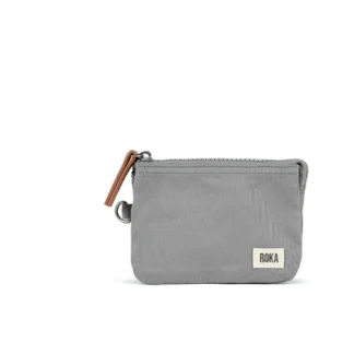 Roka London Carnaby Recycled Canvas Wallet Grey S Men