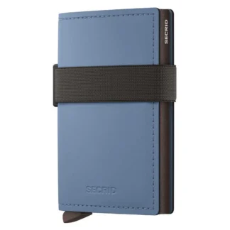 Secrid Bandwallet Matte Leather Wallet Blue Men,Women