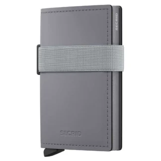 Secrid Bandwallet Matte Leather Wallet Grey Men,Women