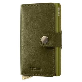 Secrid Miniwallet Basco Leather Wallet Green Men,Women