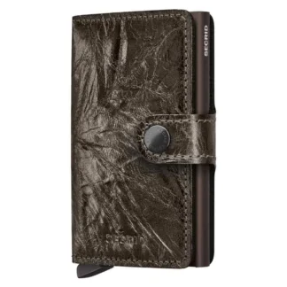 Secrid Miniwallet Crunch Leather Wallet Brown Men,Women