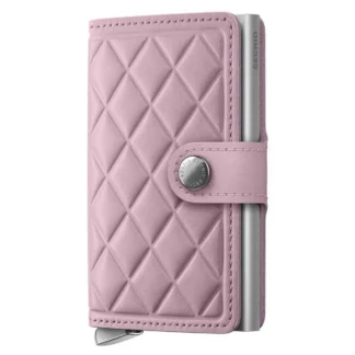 Secrid Miniwallet Emboss Diamond Leather Wallet Pink Men,Women