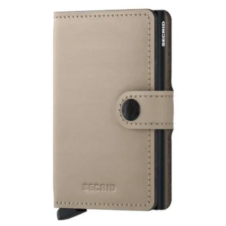Secrid Miniwallet Matte Leather Wallet Beige Men,Women