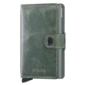 Secrid Miniwallet Vintage Leather Wallet Green Men,Women