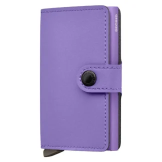 Secrid Miniwallet Yard Powder Leather Wallet Purple Men,Women