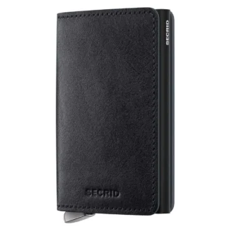 Secrid Slimwallet Basco Leather Wallet Black Men,Women