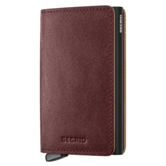 Secrid Slimwallet Basco Leather Wallet Brown Men,Women