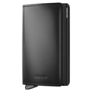Secrid Slimwallet Dusk Leather Wallet Black Men,Women