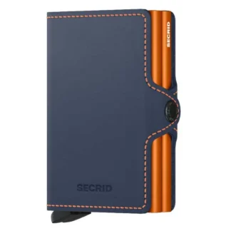 Secrid Twinwallet Matte Leather Wallet Blue Men,Women