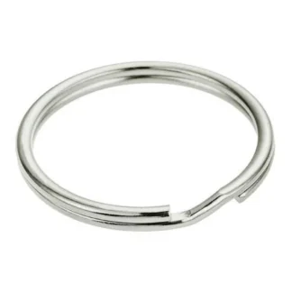 Stoker Steel Nickel-plated Keyring 30 Mm 100 Units Silver Men,Women