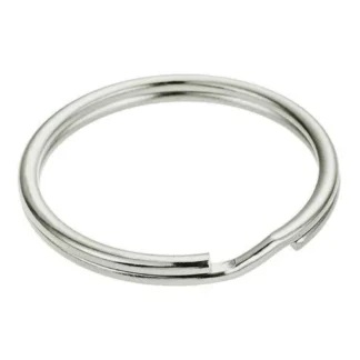 Stoker Steel Nickel-plated Keyring 40 Mm 100 Units Silver Men,Women